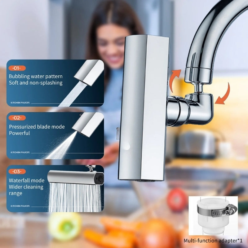 صنبور 4 في 1 بخاخ ضغط دوار متعدد الوظائف
